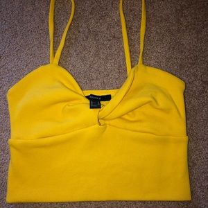 yellow crop top